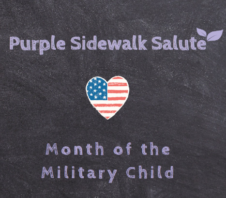 Purple Sidewalk Salute